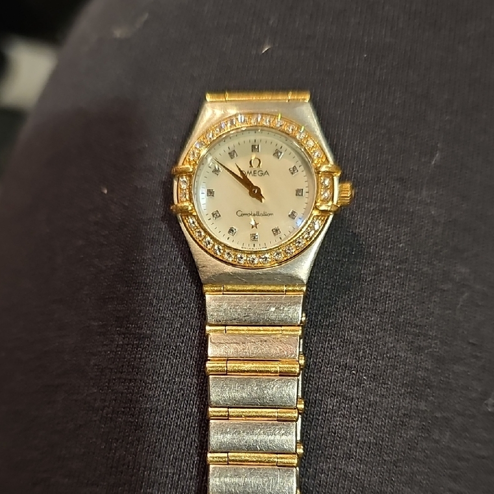 Omega Gold and Silver Watch